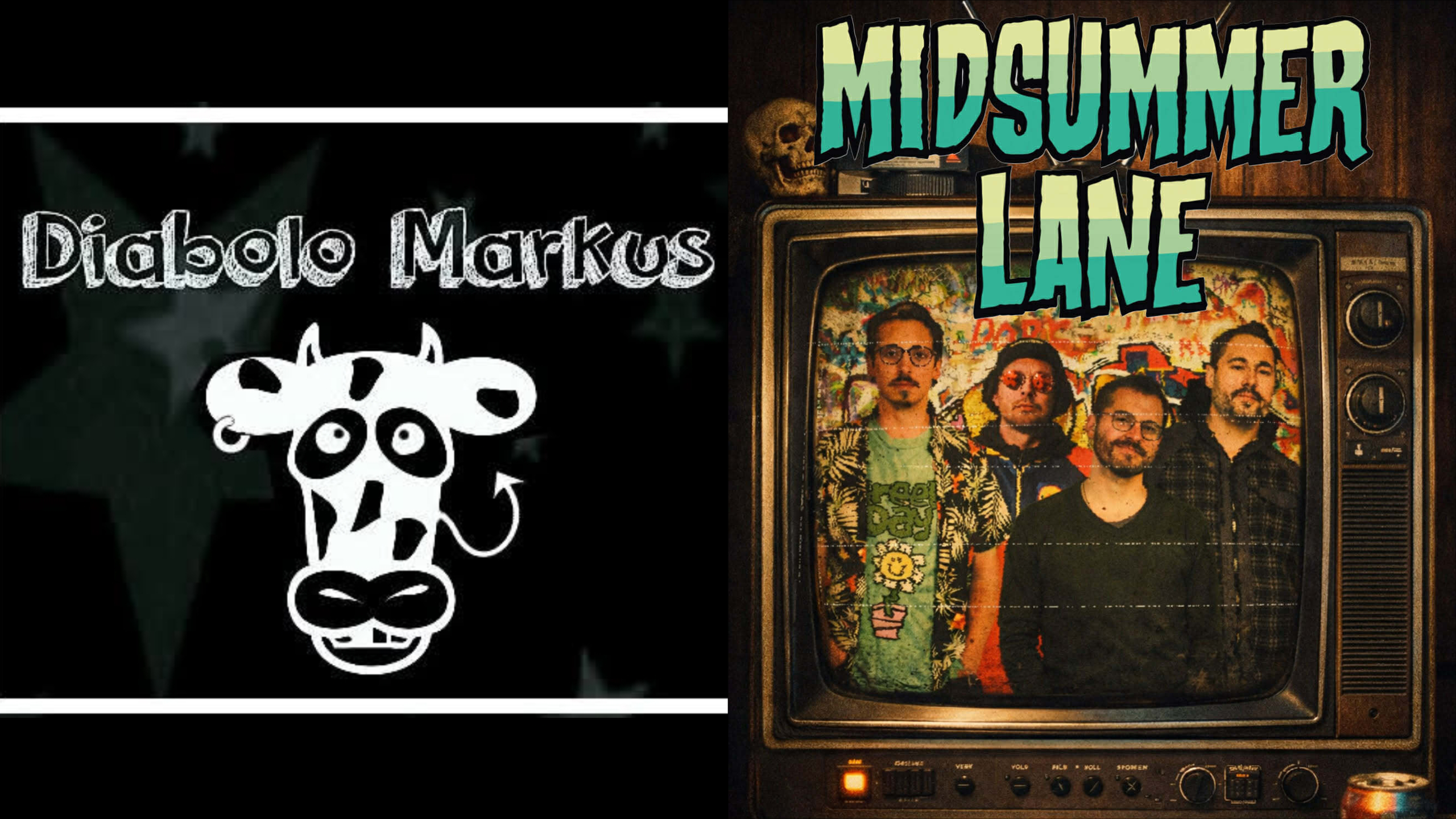 Une affiche de Diabolo Markus qui est juste à côté de l'affiche de Midsummer Lane.